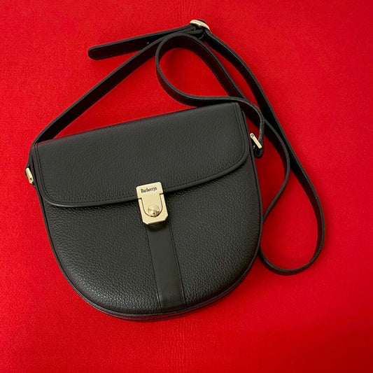 BURBERRY Shoulder Bag leather black