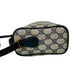 GUCCI Shoulder Bag leather Navy Sherry line