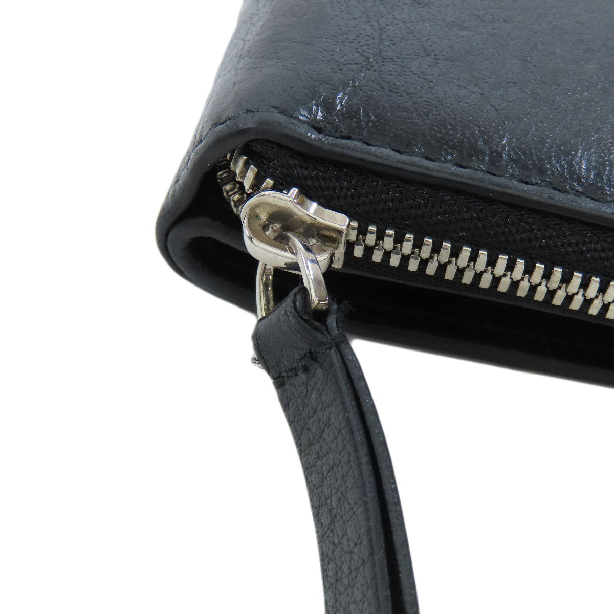 BALENCIAGA Bifold Wallet 551933 leather black Every day Women(Unisex) Used Authentic