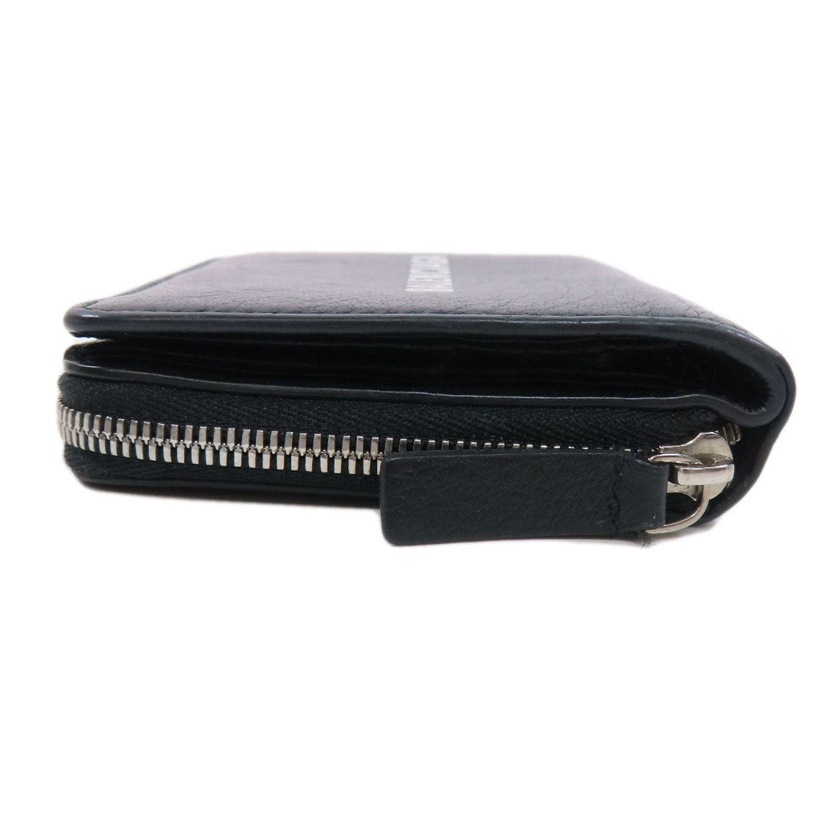 BALENCIAGA Bifold Wallet 551933 leather black Every day Women(Unisex) Used Authentic