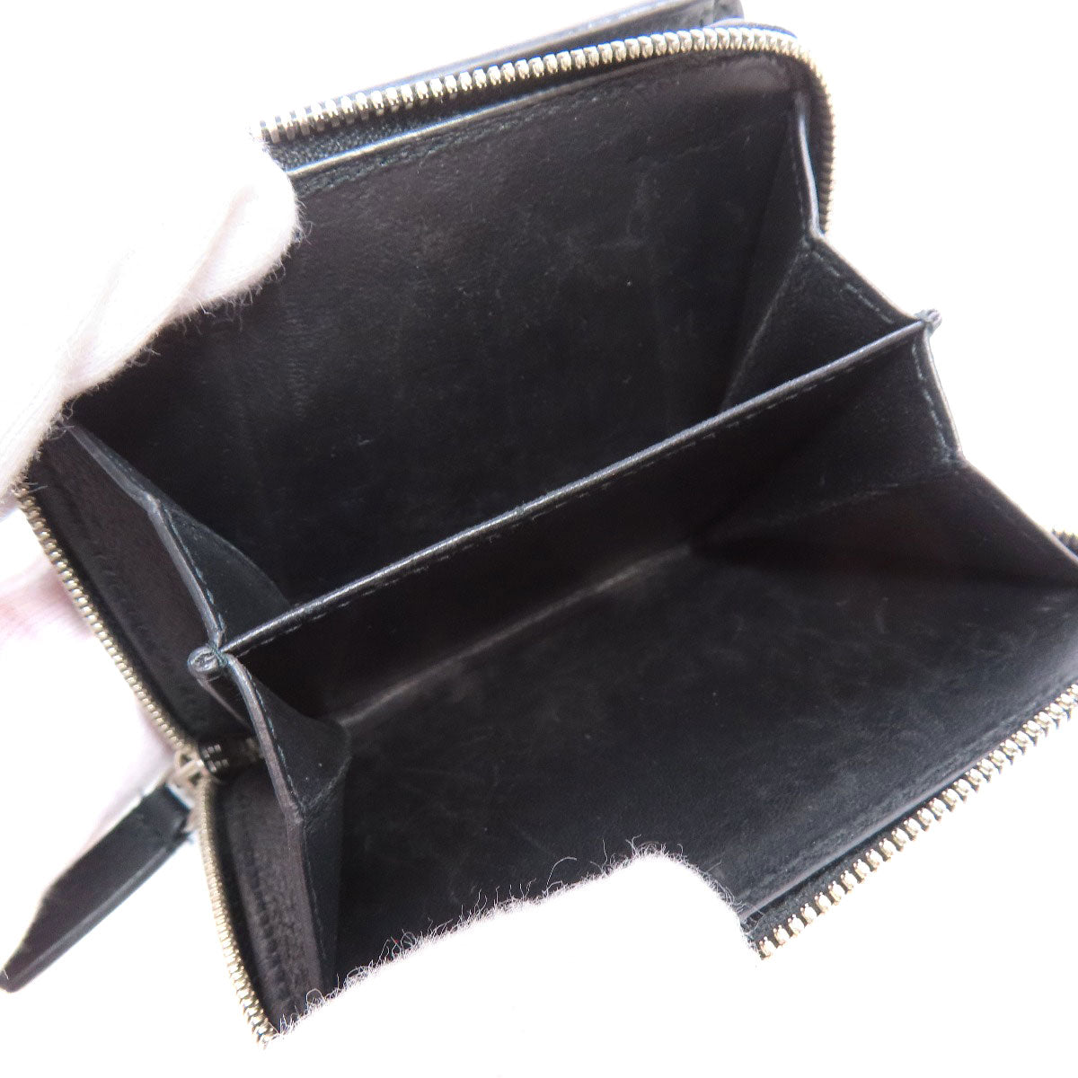 BALENCIAGA Bifold Wallet 551933 leather black Every day Women(Unisex) Used Authentic