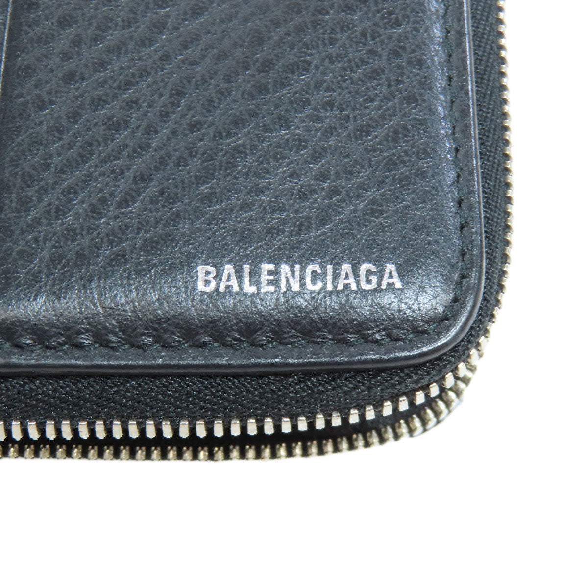 BALENCIAGA Bifold Wallet 551933 leather black Every day Women(Unisex) Used Authentic