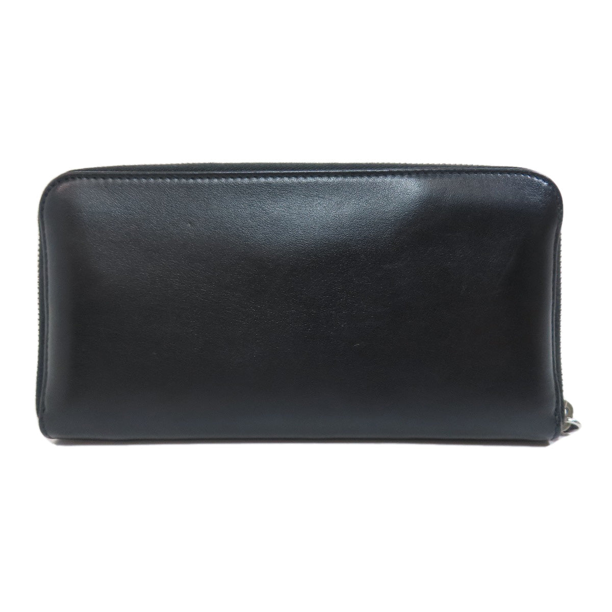 PRADA Long Wallet Purse leather black Zip Around Women Used Authentic