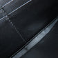 PRADA Long Wallet Purse leather black Zip Around Women Used Authentic