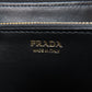 PRADA Long Wallet Purse Nylon black logoMetal Women Used Authentic