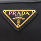 PRADA Long Wallet Purse Nylon black logoMetal Women Used Authentic