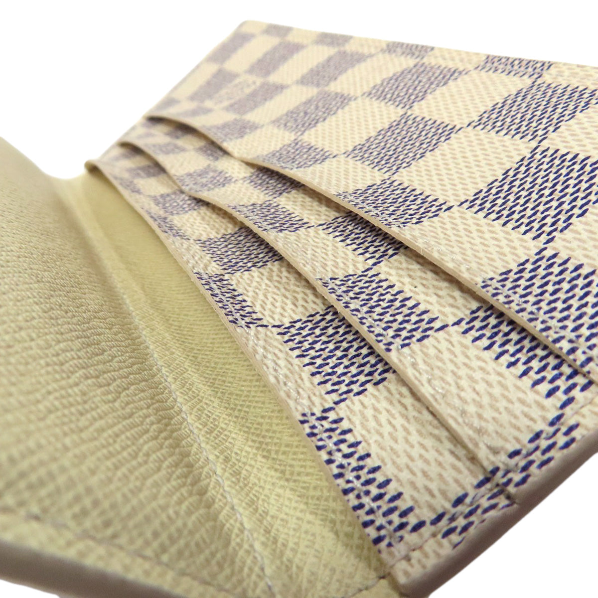 LOUIS VUITTON Bifold Wallet M63020 Damier canvas white Portefeuille Josephine Women Used Authentic