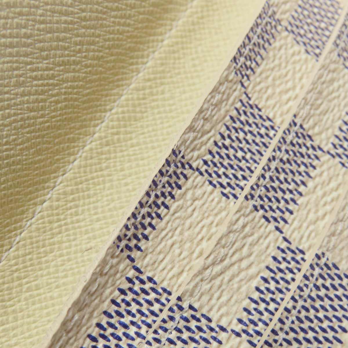 LOUIS VUITTON Bifold Wallet M63020 Damier canvas white Portefeuille Josephine Women Used Authentic