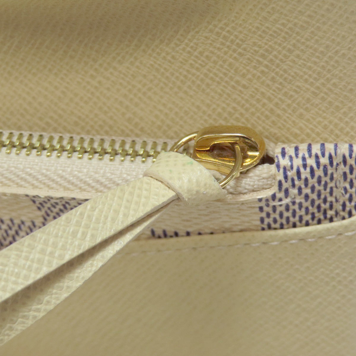 LOUIS VUITTON Bifold Wallet M63020 Damier canvas white Portefeuille Josephine Women Used Authentic