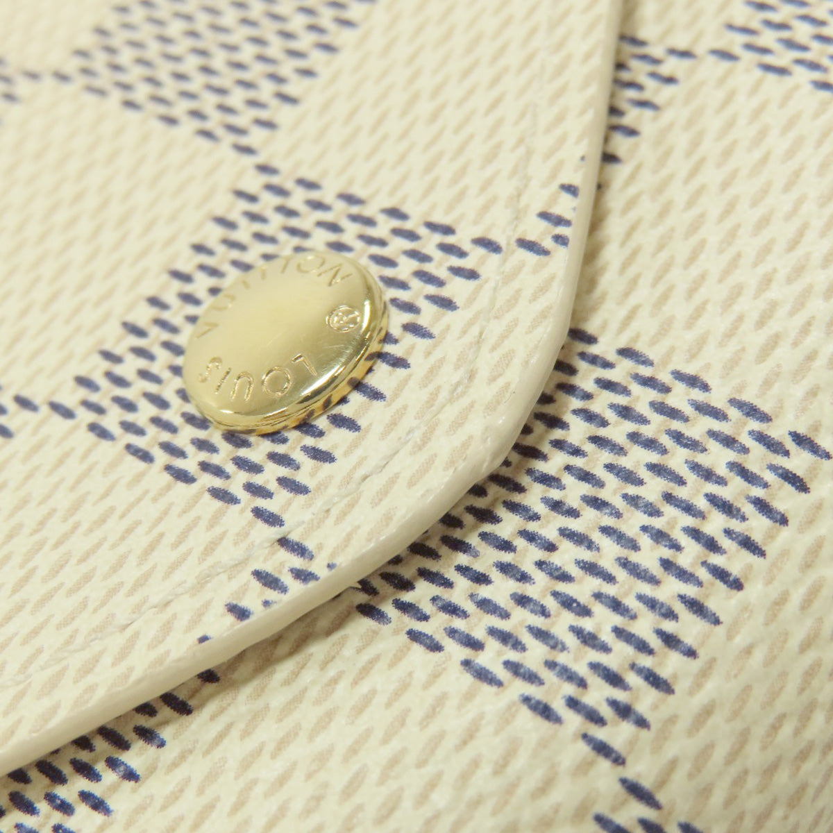 LOUIS VUITTON Bifold Wallet M63020 Damier canvas white Portefeuille Josephine Women Used Authentic
