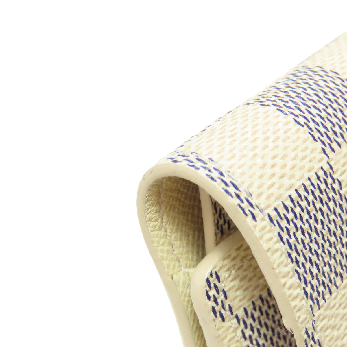 LOUIS VUITTON Bifold Wallet M63020 Damier canvas white Portefeuille Josephine Women Used Authentic