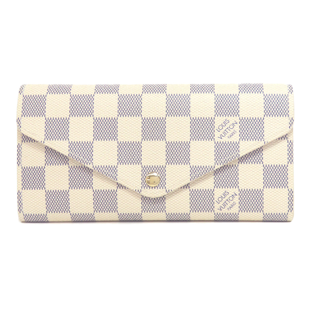 LOUIS VUITTON Bifold Wallet M63020 Damier canvas white Portefeuille Josephine Women Used Authentic
