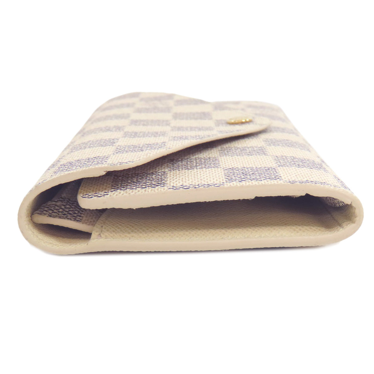 LOUIS VUITTON Bifold Wallet M63020 Damier canvas white Portefeuille Josephine Women Used Authentic
