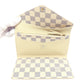 LOUIS VUITTON Bifold Wallet M63020 Damier canvas white Portefeuille Josephine Women Used Authentic