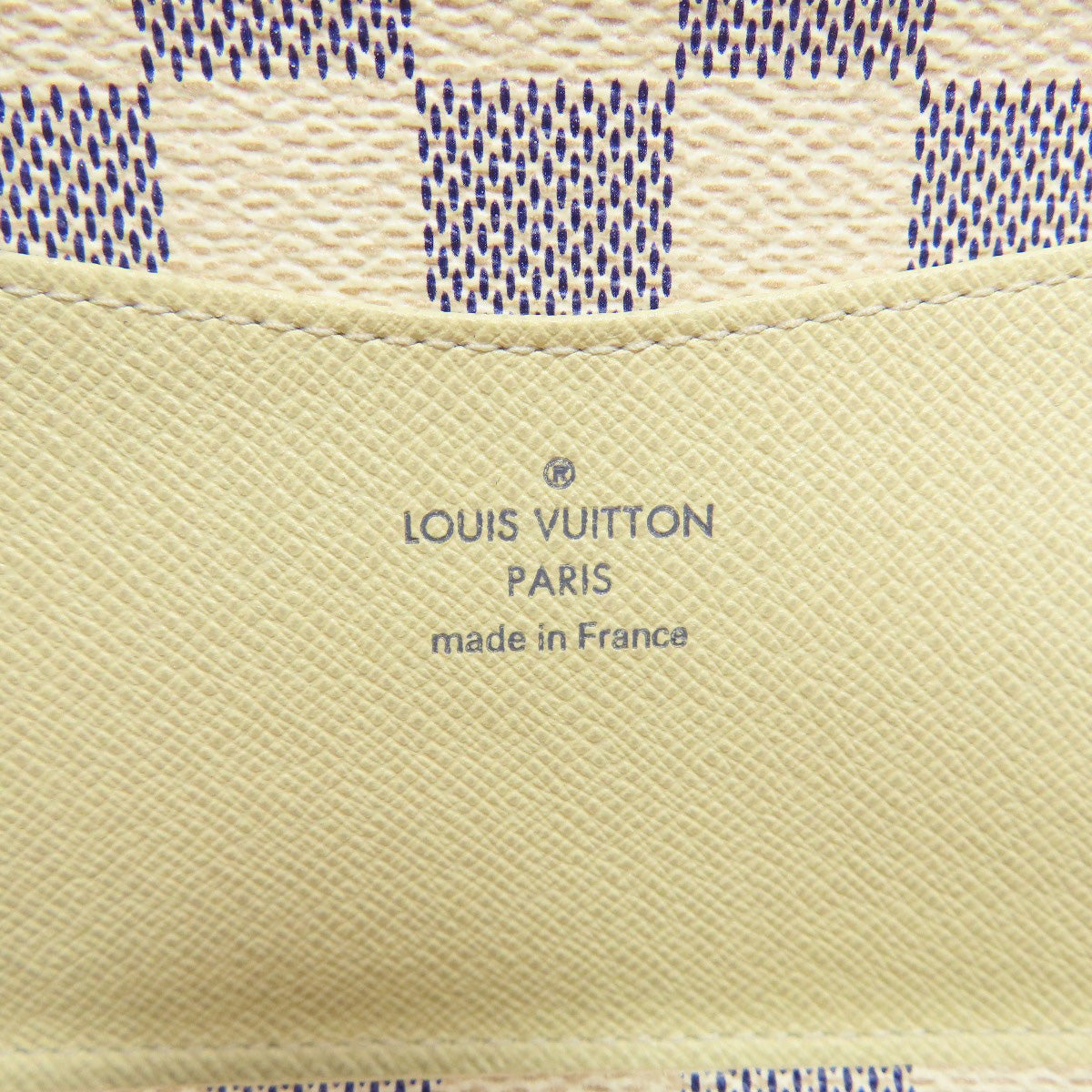 LOUIS VUITTON Bifold Wallet M63020 Damier canvas white Portefeuille Josephine Women Used Authentic
