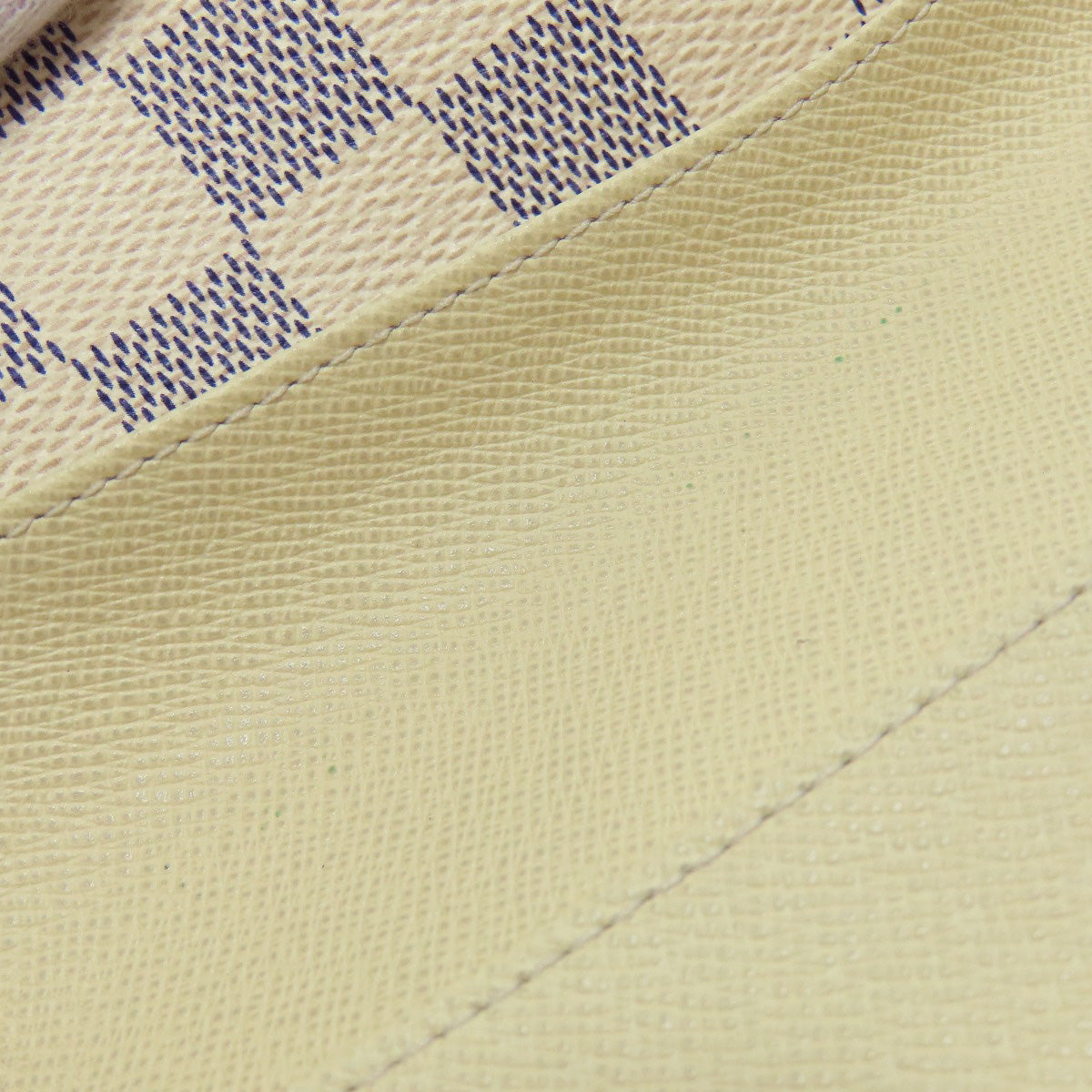 LOUIS VUITTON Bifold Wallet M63020 Damier canvas white Portefeuille Josephine Women Used Authentic