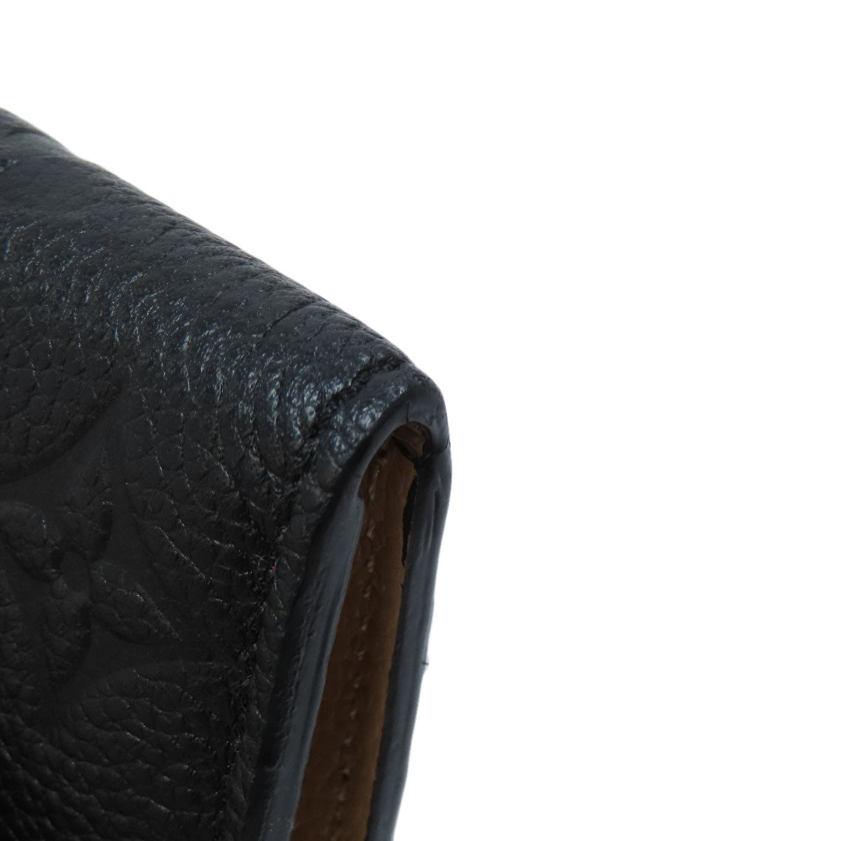 LOUIS VUITTON Bifold Wallet M62369 Ann Platt black Portefeuille Emily Women Used Authentic