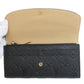 LOUIS VUITTON Bifold Wallet M62369 Ann Platt black Portefeuille Emily Women Used Authentic