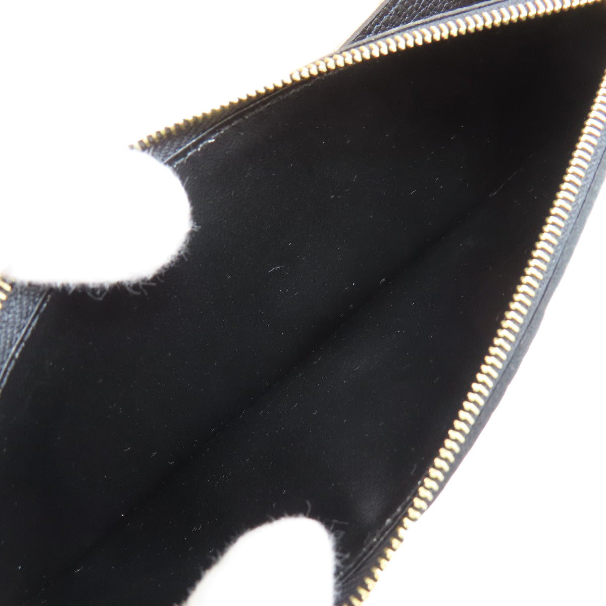 LOUIS VUITTON Bifold Wallet M62369 Ann Platt black Portefeuille Emily Women Used Authentic
