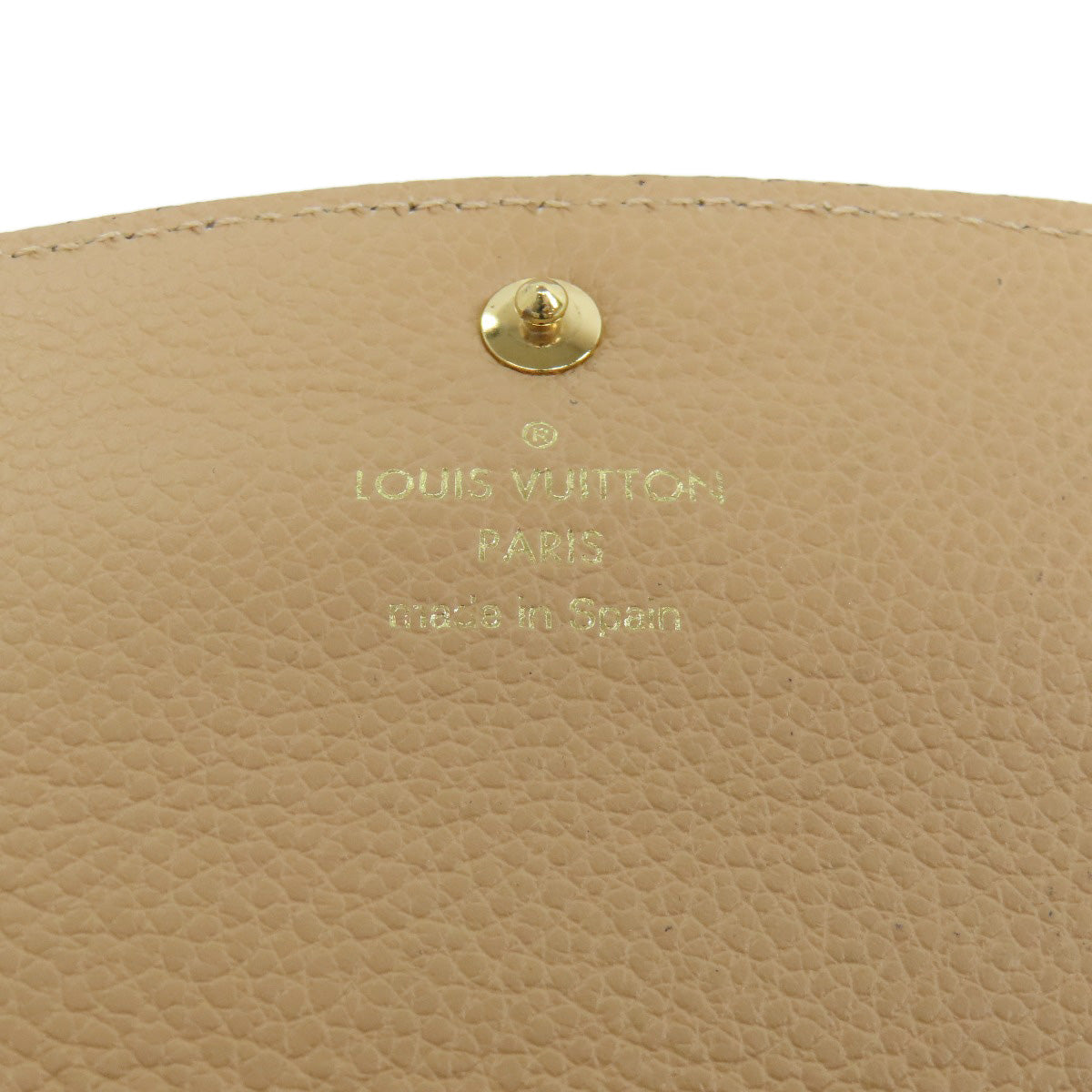 LOUIS VUITTON Bifold Wallet M62369 Ann Platt black Portefeuille Emily Women Used Authentic
