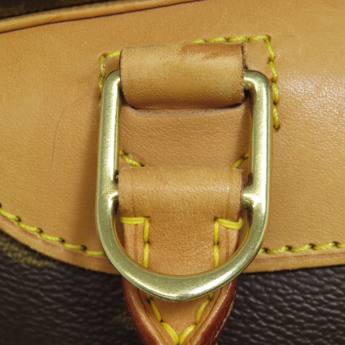 LOUIS VUITTON Handbag M47270 Monogram canvas Brown Deauville Women Used Authentic
