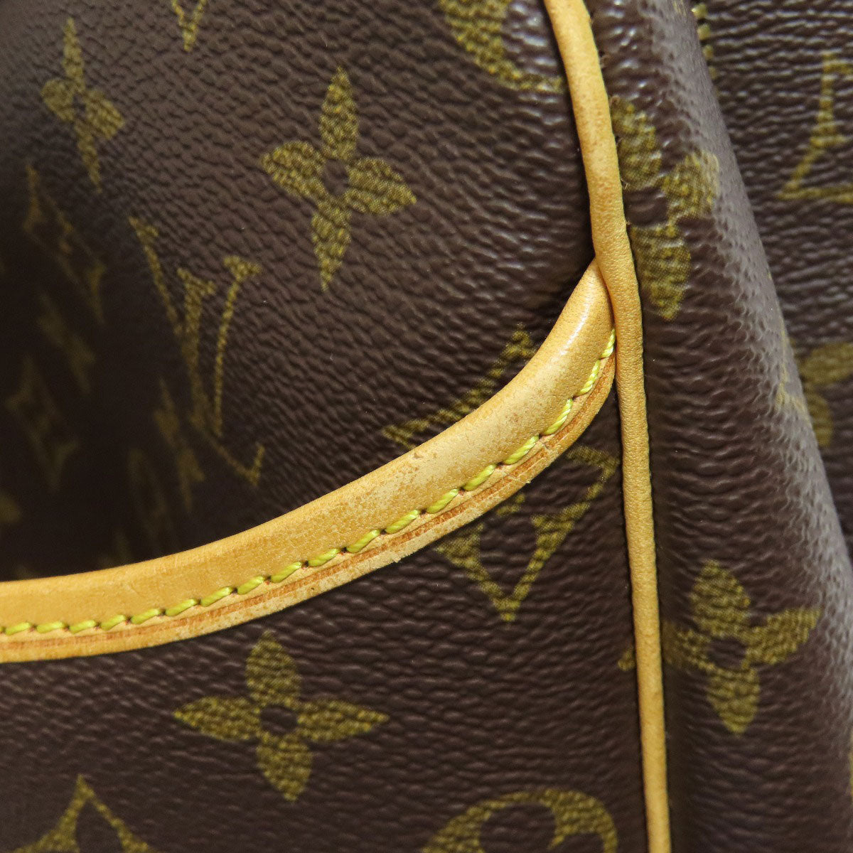 LOUIS VUITTON Handbag M47270 Monogram canvas Brown Deauville Women Used Authentic