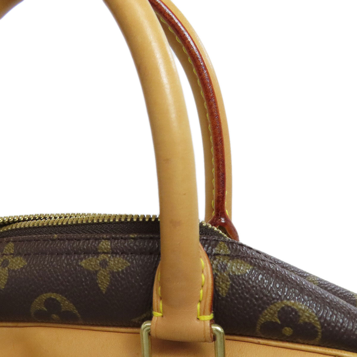 LOUIS VUITTON Handbag M47270 Monogram canvas Brown Deauville Women Used Authentic