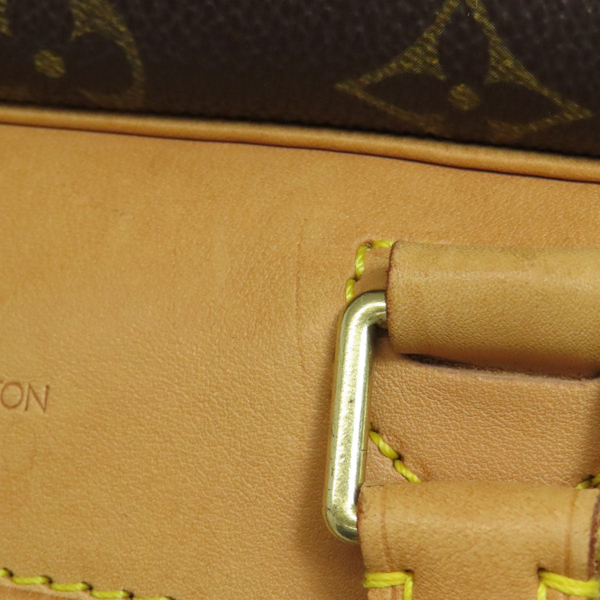 LOUIS VUITTON Handbag M47270 Monogram canvas Brown Deauville Women Used Authentic