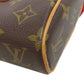 LOUIS VUITTON Handbag M51902 Monogram canvas Brown Sonatine Women Used Authentic