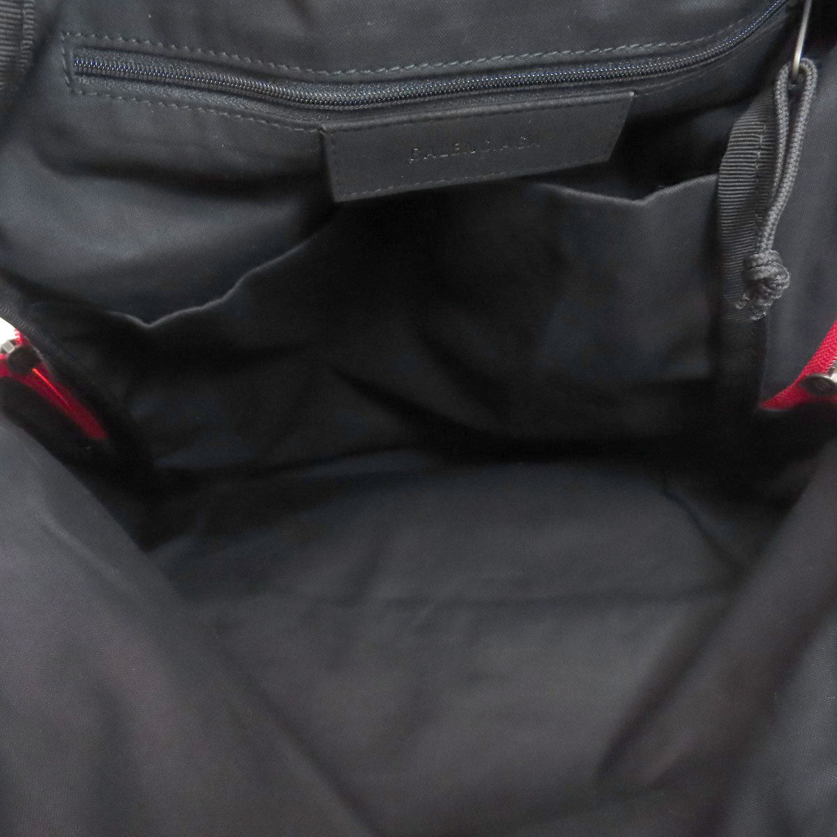 BALENCIAGA Backpack Nylon Red logo Women Used Authentic