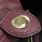 BURBERRY Shoulder Bag leather Red logo Women Used Authentic