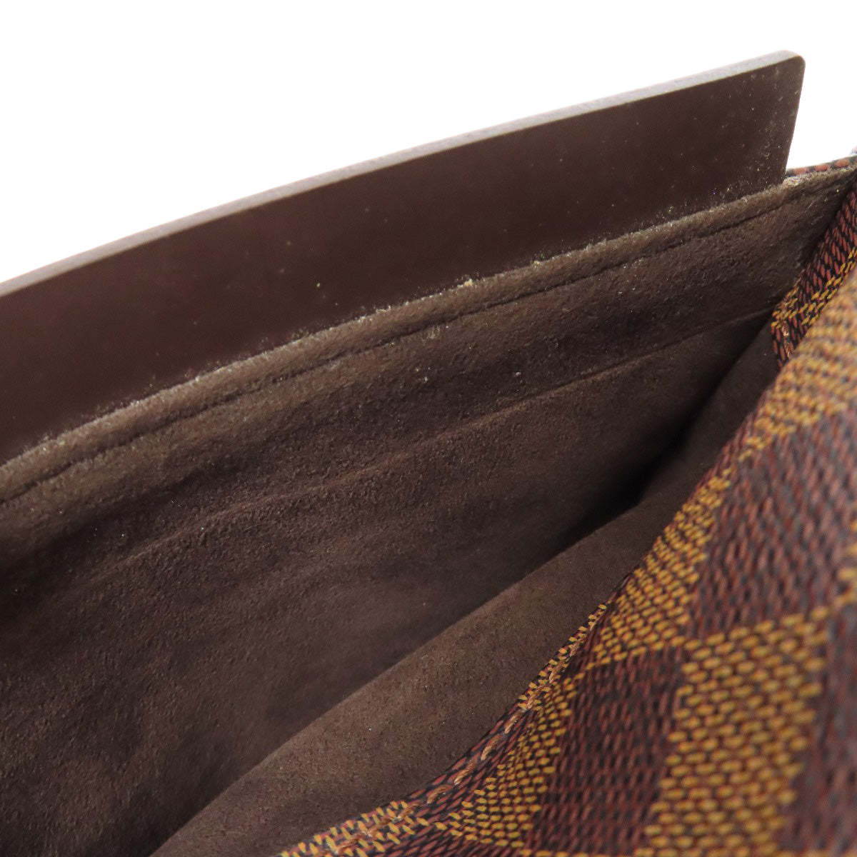 LOUIS VUITTON business bag N51993 Damier canvas Brown Saint Louis Women Used Authentic