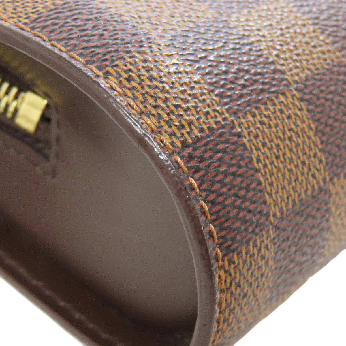 LOUIS VUITTON business bag N51993 Damier canvas Brown Saint Louis Women Used Authentic