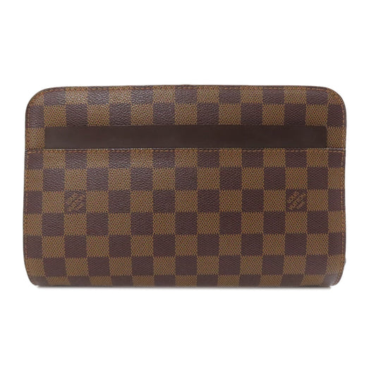 LOUIS VUITTON business bag N51993 Damier canvas Brown Saint Louis Women Used Authentic
