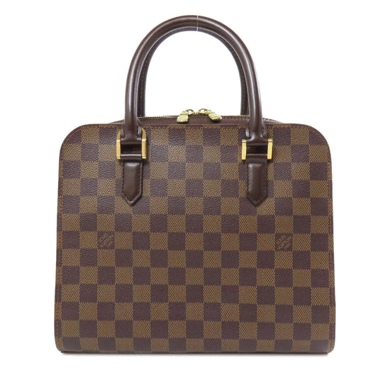LOUIS VUITTON Handbag N51155 Damier canvas Brown Triana Women Used Authentic