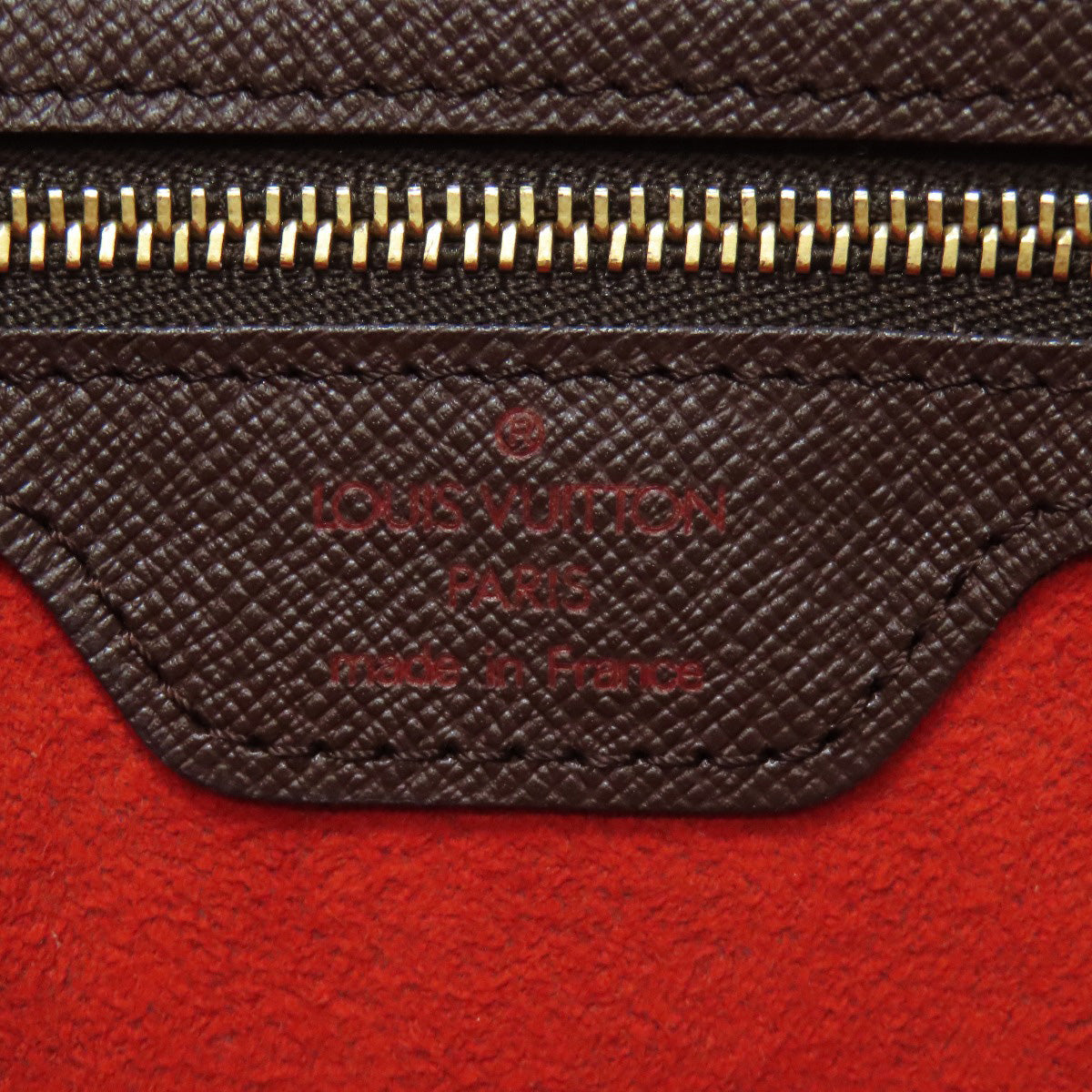 LOUIS VUITTON Handbag N51155 Damier canvas Brown Triana Women Used Authentic
