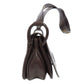 CELINE Shoulder Bag leather Brown Carriage Women Used Authentic