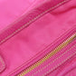 PRADA Tote Bag Nylon pink logoMetal Women Used Authentic