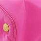 PRADA Tote Bag Nylon pink logoMetal Women Used Authentic