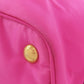PRADA Tote Bag Nylon pink logoMetal Women Used Authentic