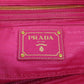 PRADA Tote Bag Nylon pink logoMetal Women Used Authentic