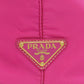 PRADA Tote Bag Nylon pink logoMetal Women Used Authentic