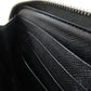 PRADA Long Wallet Purse leather black Safiano mens Used Authentic