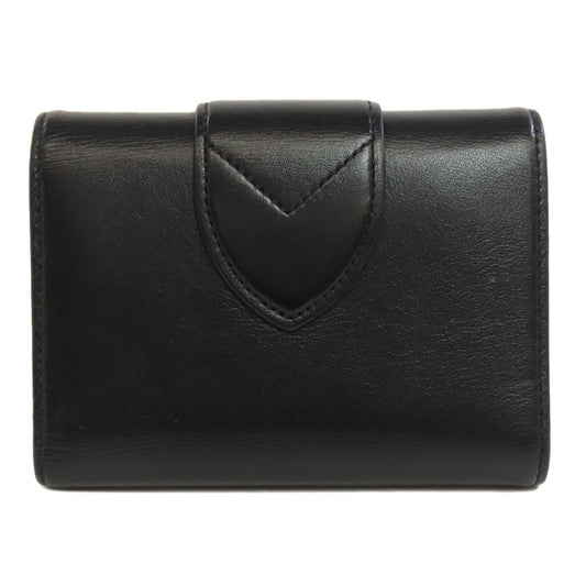 LOUIS VUITTON Bifold Wallet M69176 leather black Portefeuille LV Pont Neuf Women Used Authentic