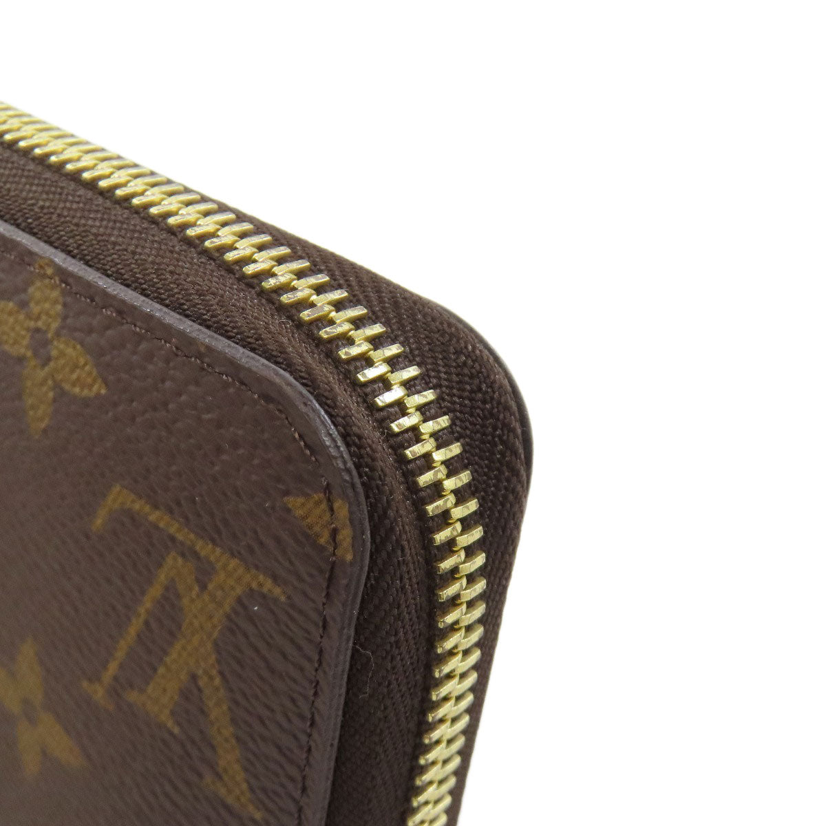LOUIS VUITTON Long Wallet Purse M41895 Monogram canvas Brown Zippy wallet Women Used Authentic
