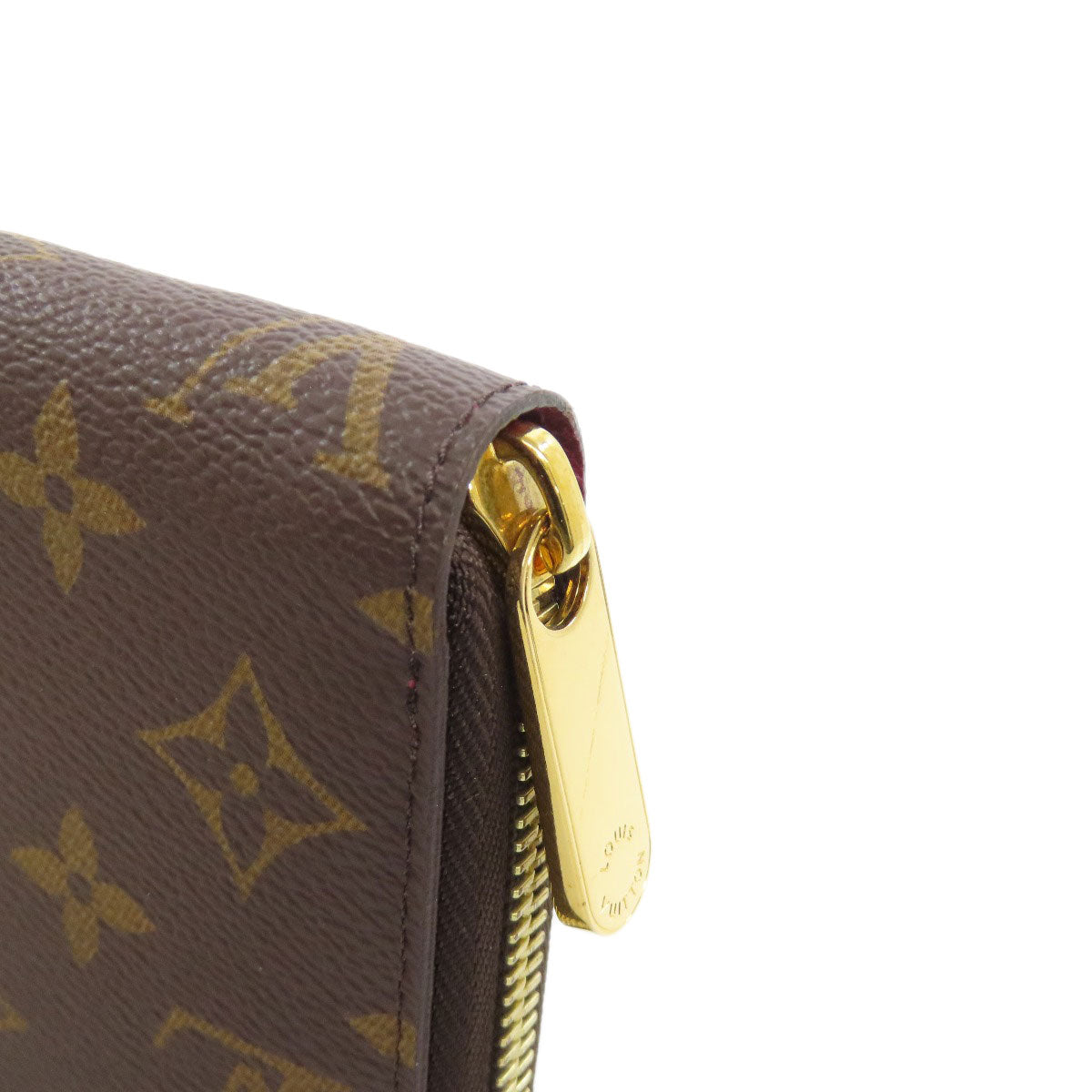 LOUIS VUITTON Long Wallet Purse M41895 Monogram canvas Brown Zippy wallet Women Used Authentic