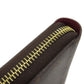 LOUIS VUITTON Long Wallet Purse M41895 Monogram canvas Brown Zippy wallet Women Used Authentic