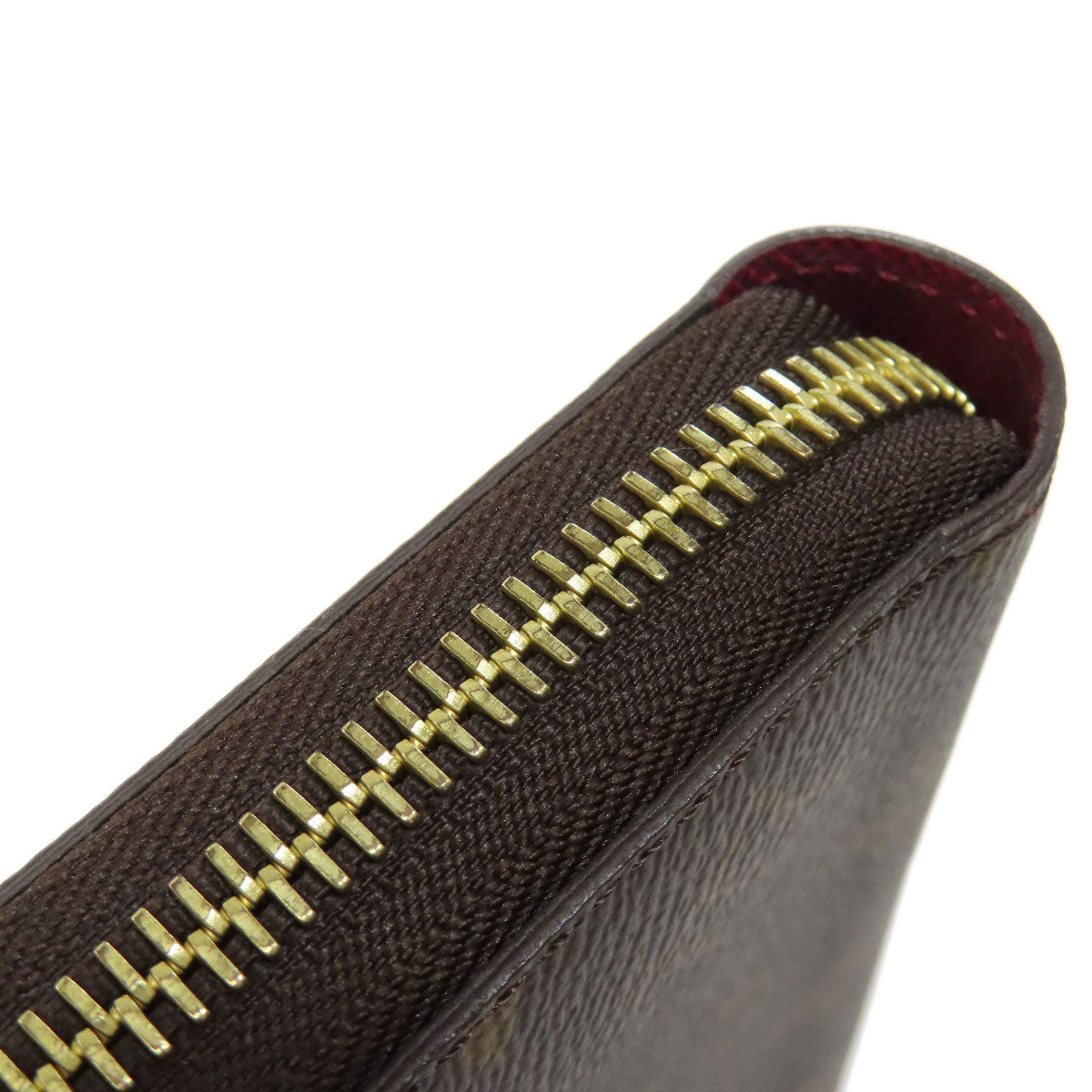 LOUIS VUITTON Long Wallet Purse M41895 Monogram canvas Brown Zippy wallet Women Used Authentic