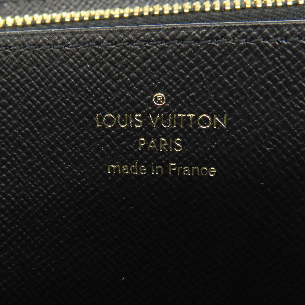 LOUIS VUITTON Long Wallet Purse M69353 Giant monogram canvas Brown Zippy wallet Women Used Authentic