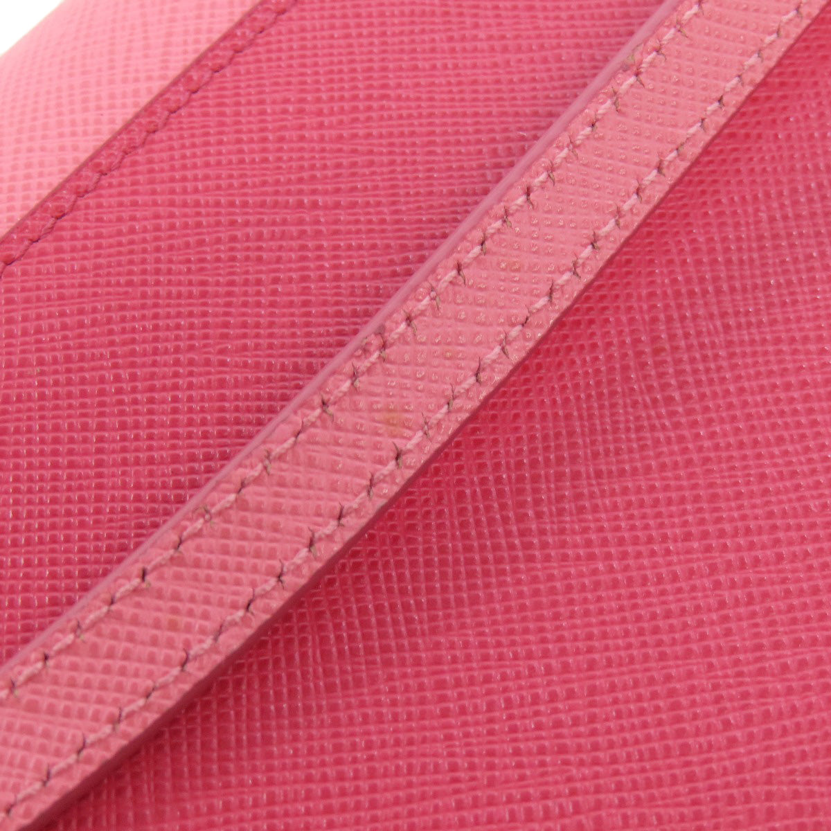 PRADA Shoulder Bag BT1020 Safiano pink logo